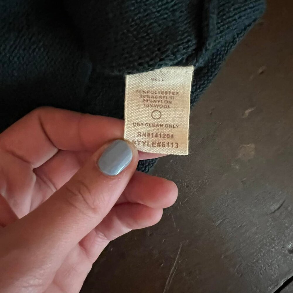 Hem & Thread Color Block Stripe Sweater Size L - image 4